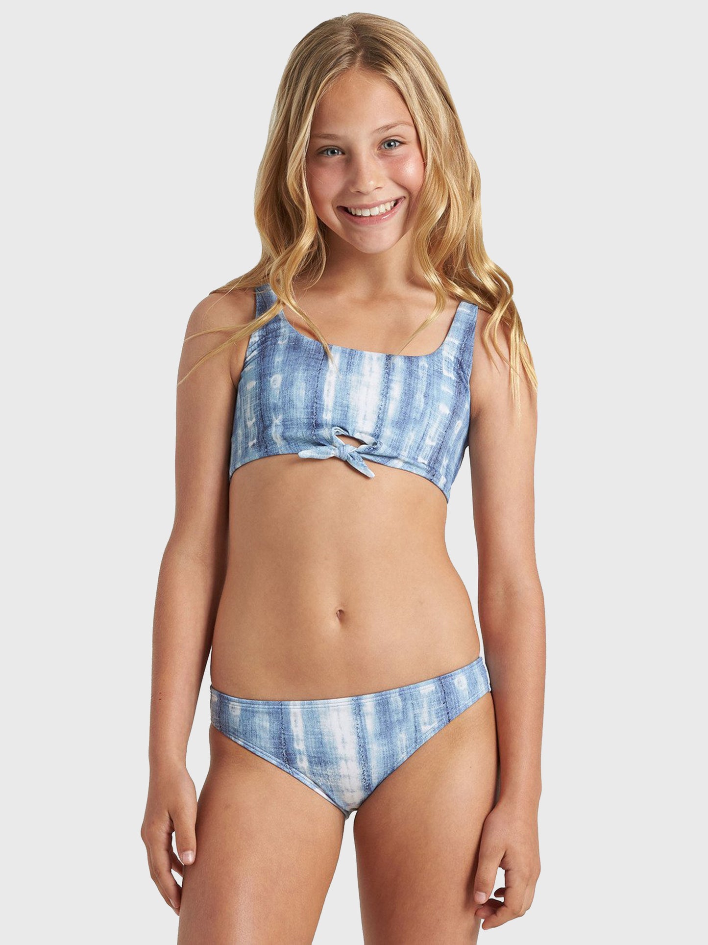 Billabong Girls' In A Wave Tie Tank Bikini Set