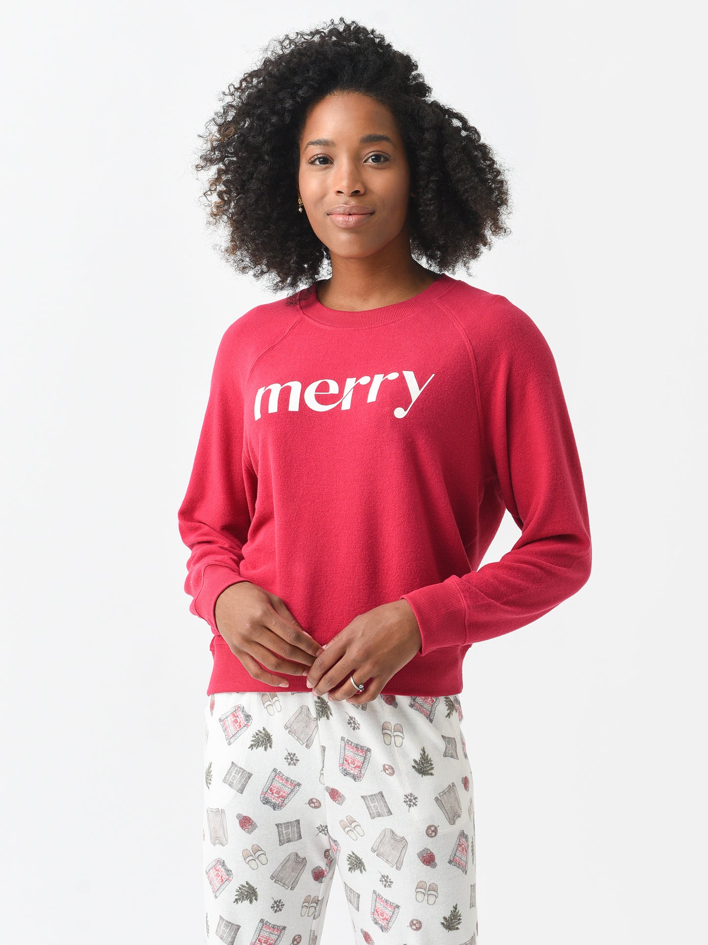 Z Supply Women's Cassie Merry Long Sleeve Top