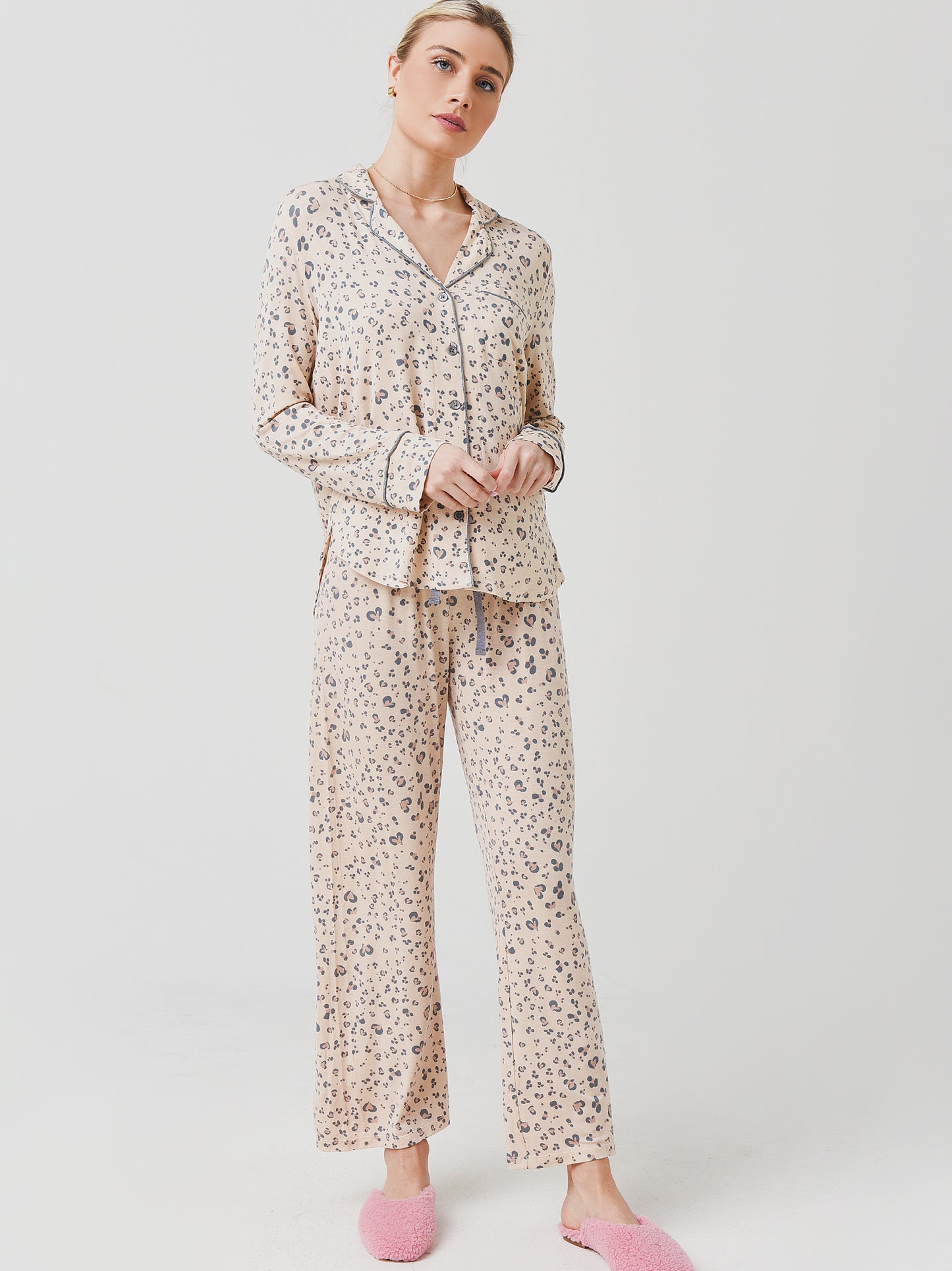 Z Supply Women's Softest Leopard Pajama Set