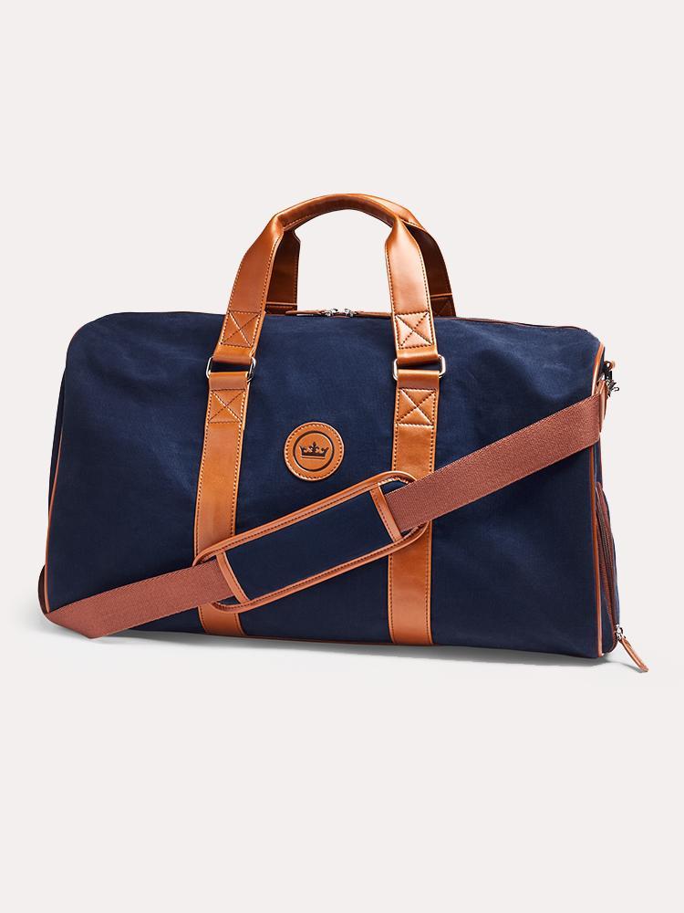 Peter Millar Crown Seal Canvas Duffel Bag