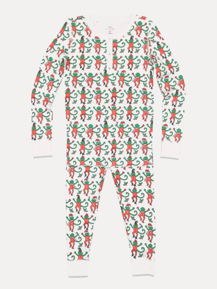 Roller rabbit discount christmas monkey pajamas