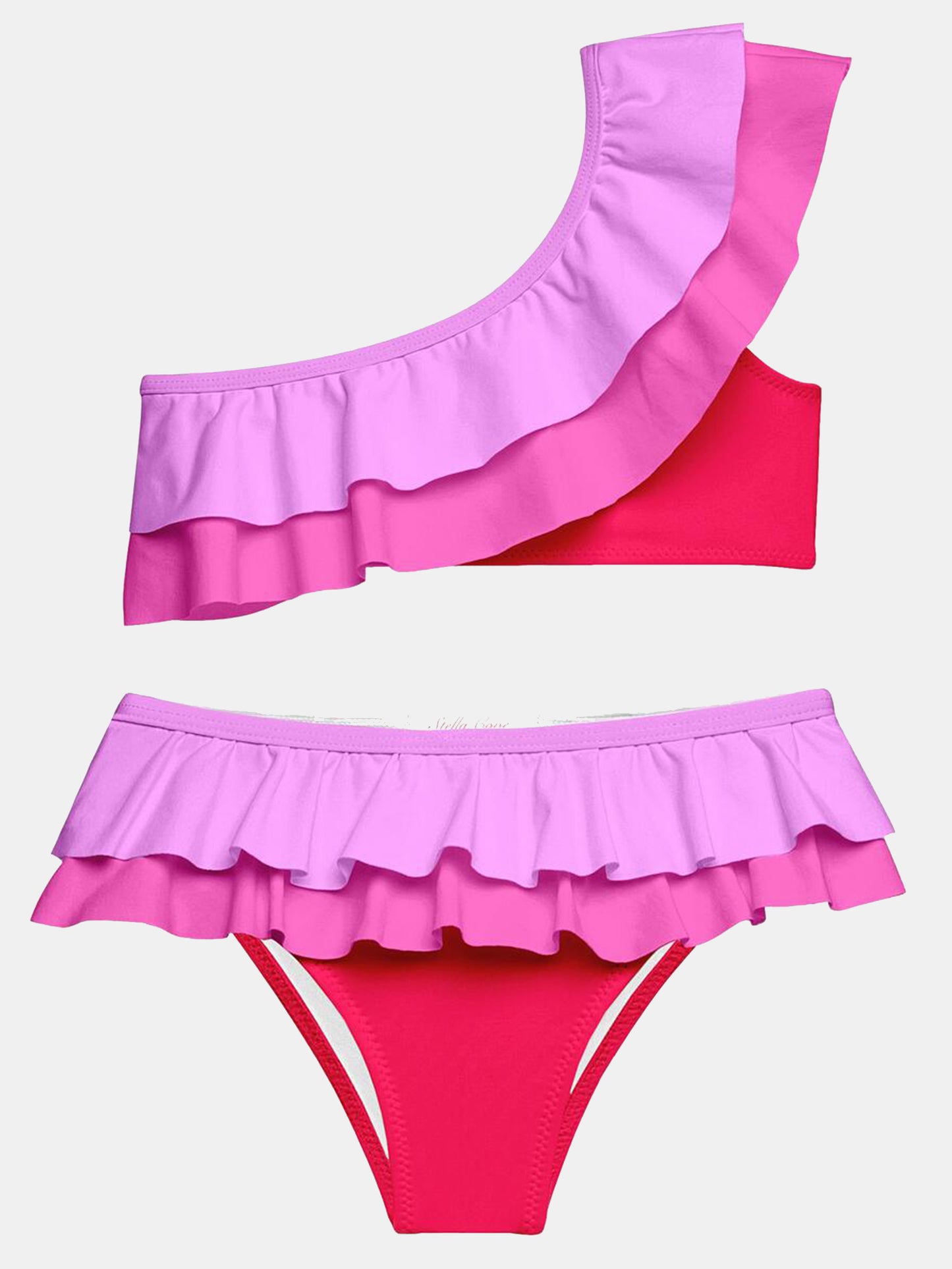 Hot Pink Ruffle Bikini for Tween Girls – Stella Cove