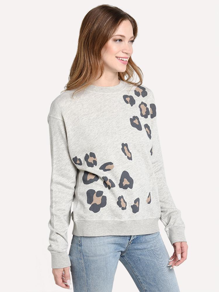 Monrow leopard outlet sweatshirt