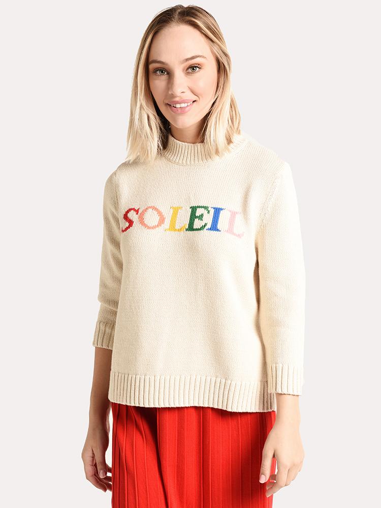 Chinti Parker Cream Cotton Soleil Sweater