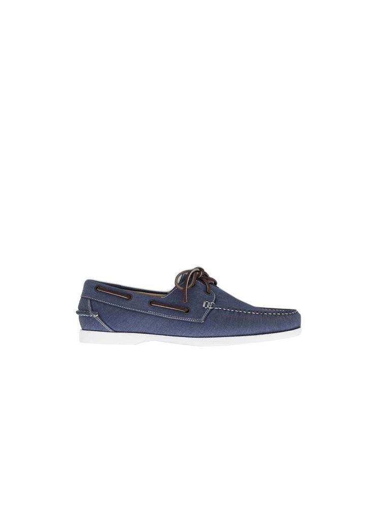 Peter Millar Seaside Washed Canvas Boat Shoe - Saint Bernard