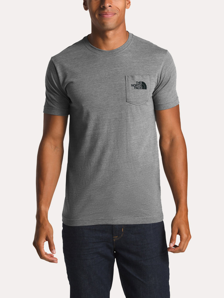 North face tri sales blend pocket tee