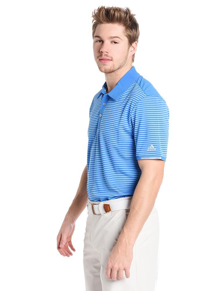 Adidas climachill tonal stripe polo best sale