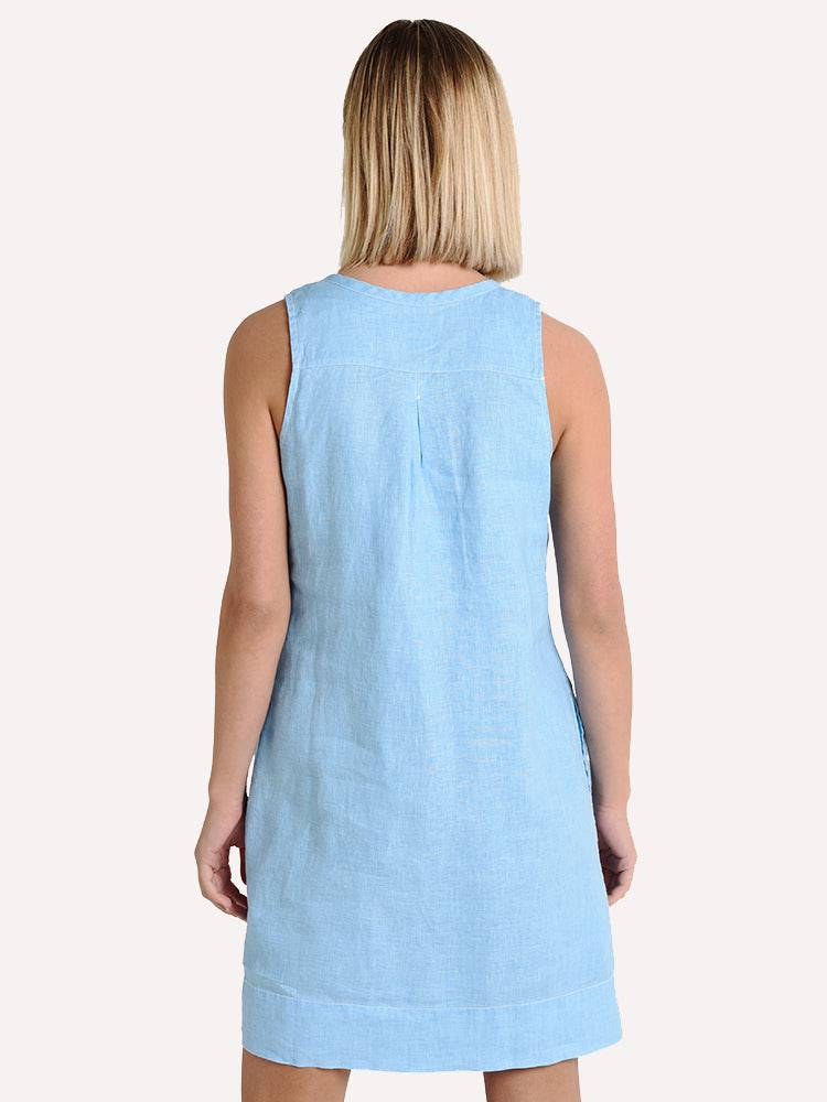 Sea glass linen store shift dress