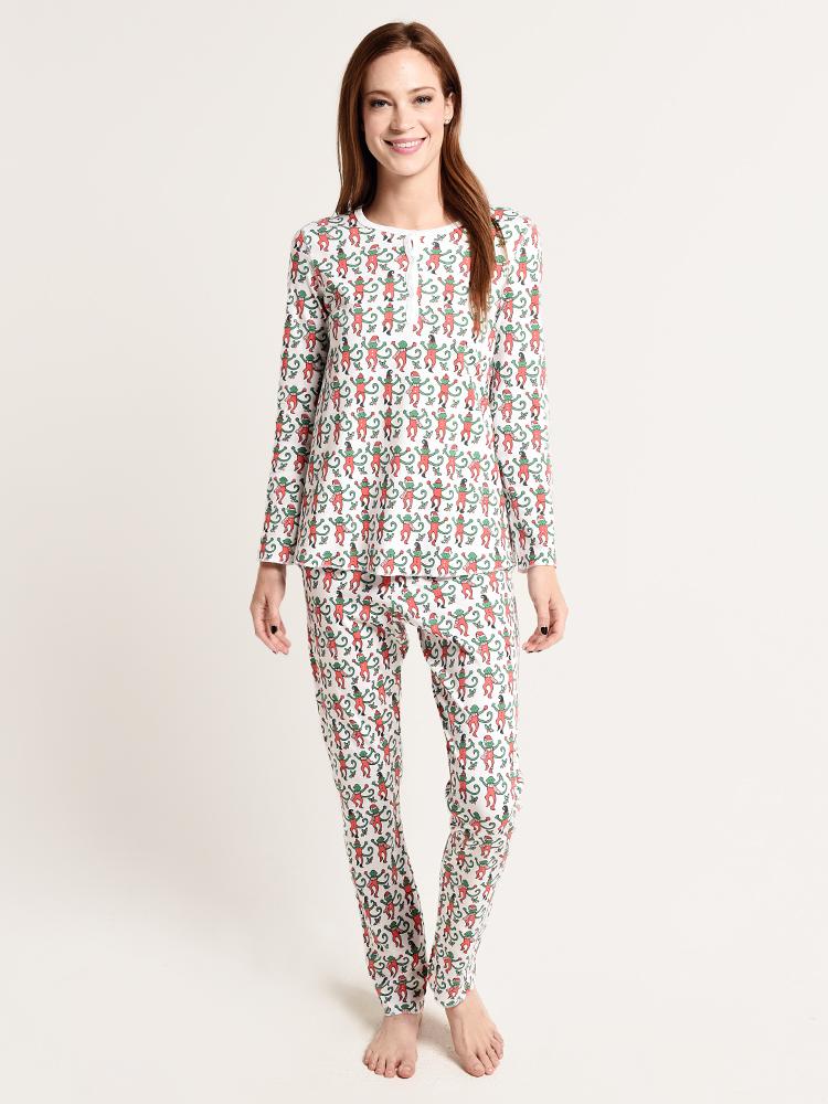 Roller Rabbit Women s Monkey Mas Pajamas saintbernard