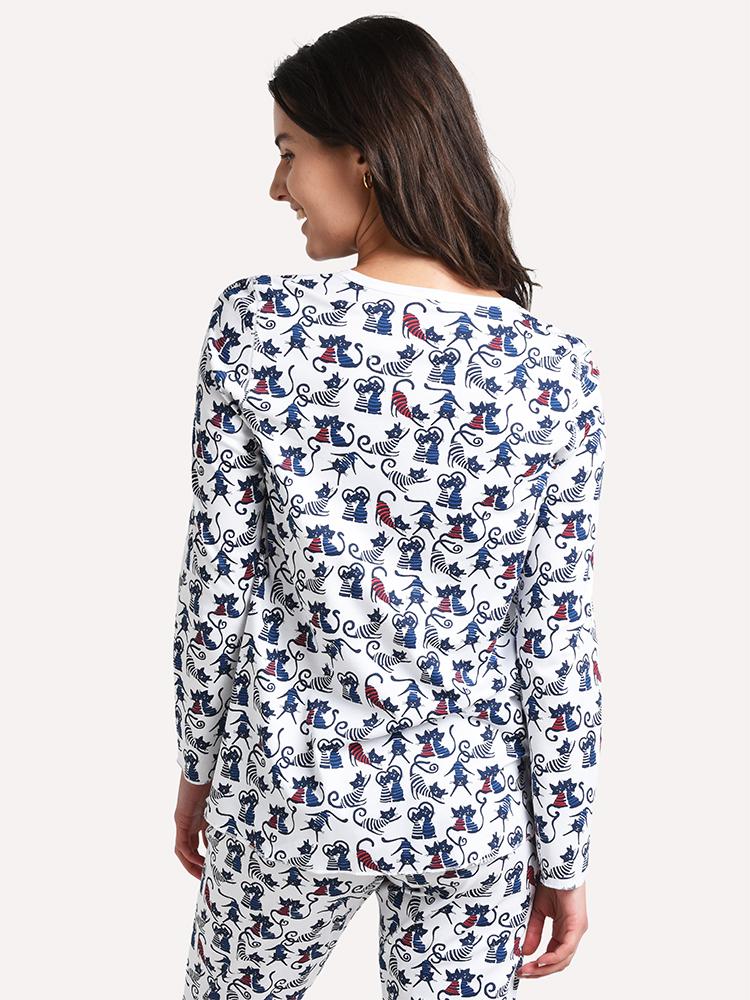 Rabbit print pyjamas hot sale